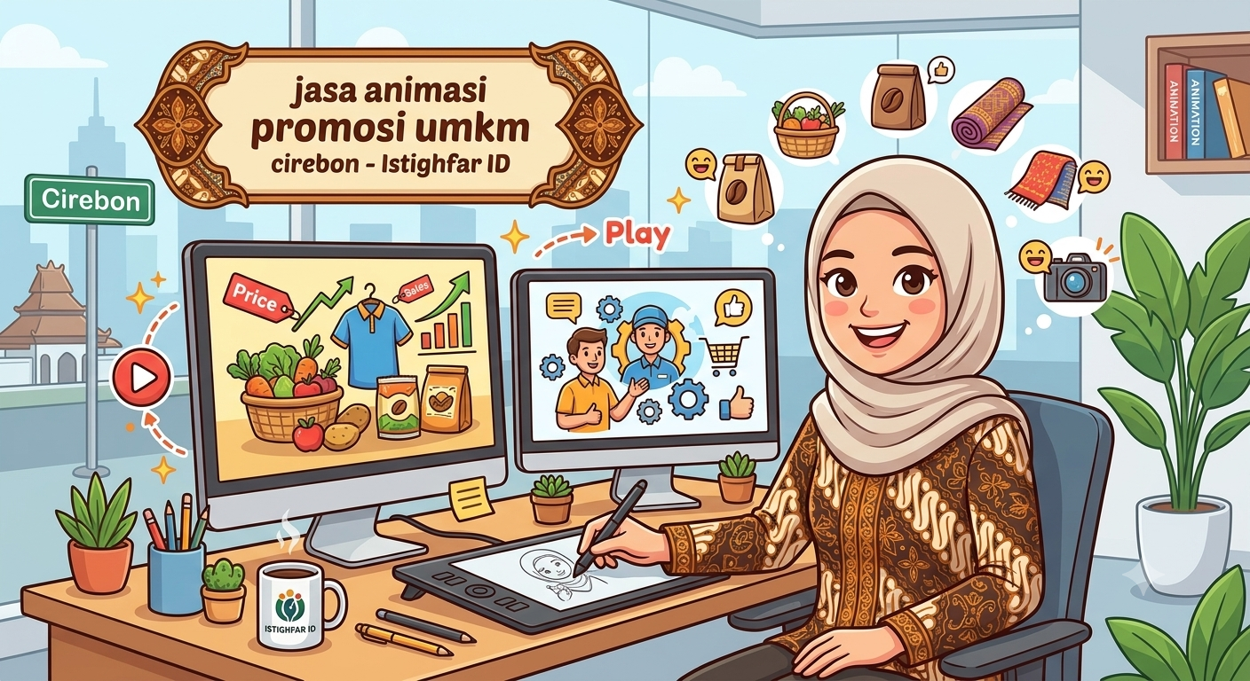 jasa animasi promosi umkm cirebon terbaik istighfar id