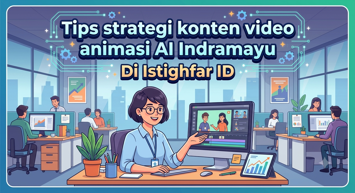 Tim profesional mempraktikkan tips strategi konten video animasi AI Indramayu bersama Istighfar ID untuk meningkatkan performa bisnis lokal secara menyeluruh.