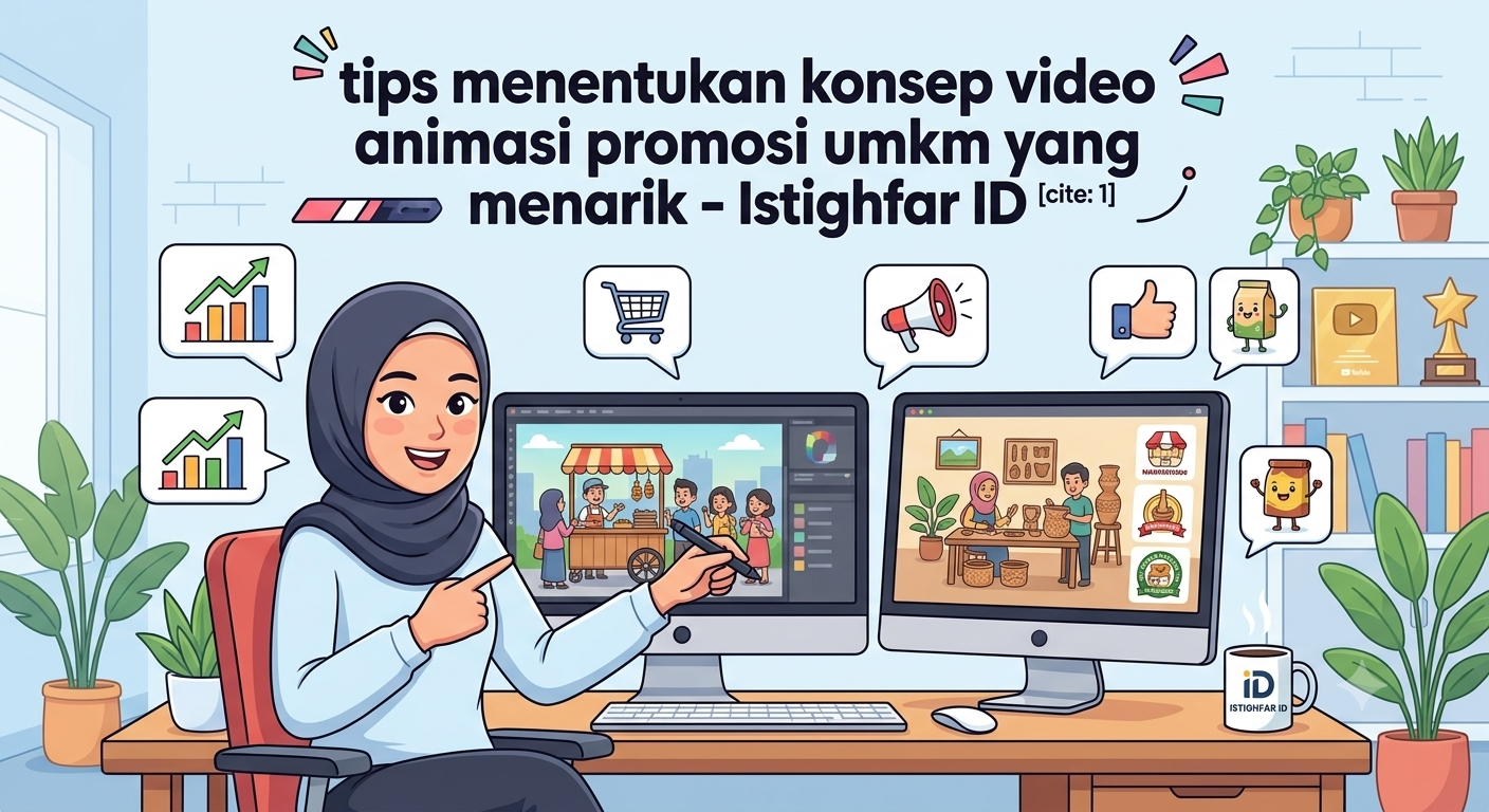 tips menentukan konsep video animasi promosi umkm yang menarik istighfar id