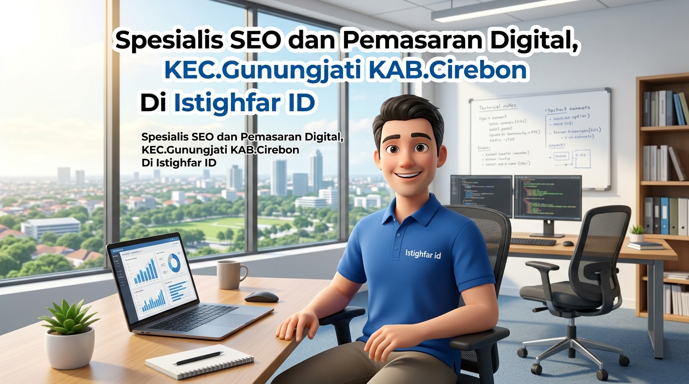 Tim profesional Istighfar ID menyediakan layanan Spesialis SEO dan pemasaran digital Gunungjati terbaik untuk mendominasi pasar digital secara efektif.