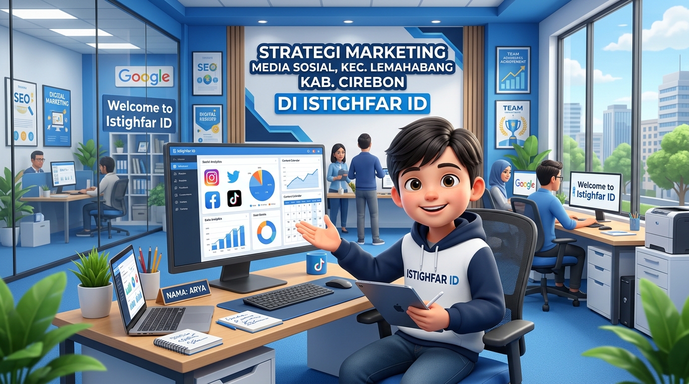 Strategi marketing media sosial Lemahabang oleh Istighfar ID untuk membantu bisnis lokal menguasai interaksi publik secara profesional dan kreatif.