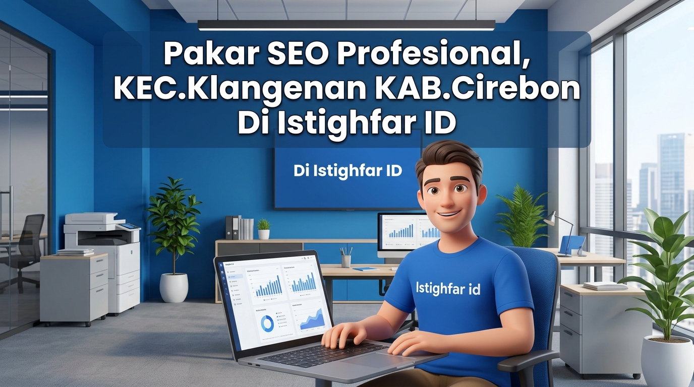 Pakar SEO profesional Klangenan oleh Istighfar ID untuk membantu bisnis lokal menguasai peringkat Google secara profesional dan organik.