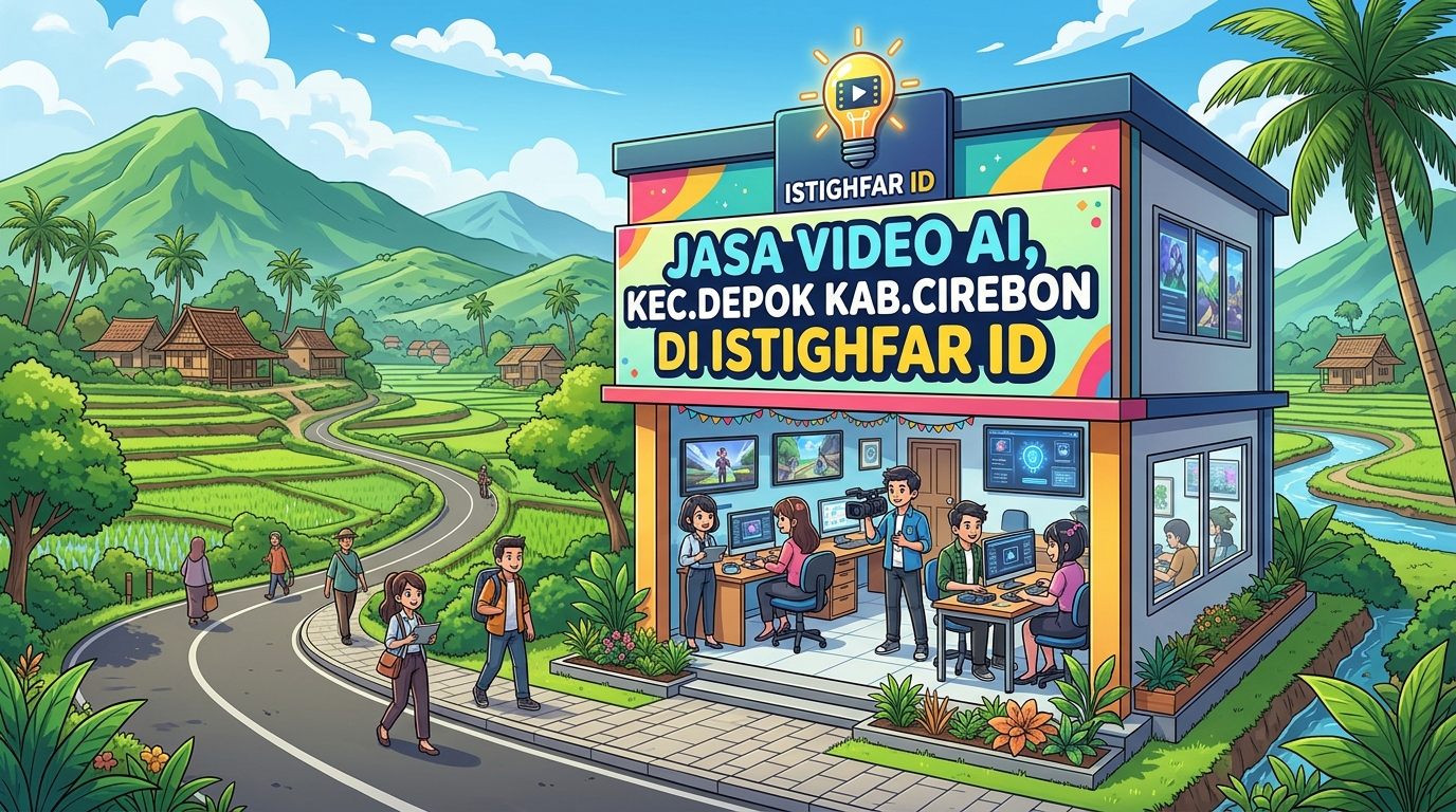 Tim ahli Jasa video AI Depok sedang menganalisis kenaikan interaksi konten video di Istighfar ID