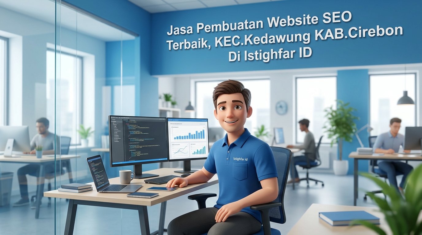 Jasa pembuatan website seo terbaik Kedawung oleh Istighfar ID untuk membantu bisnis lokal menguasai peringkat Google secara profesional dan organik.