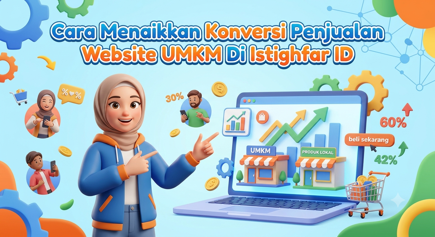 Tim profesional mengulas cara menaikkan konversi penjualan website umkm guna meningkatkan performa pemasaran digital secara menyeluruh.