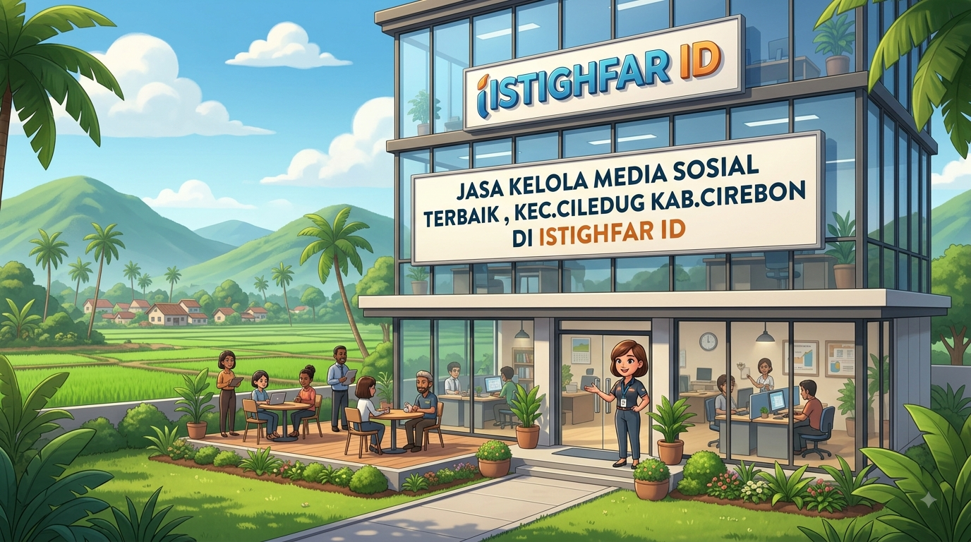 Tim ahli Jasa kelola media sosial Terbaik Ciledug sedang menganalisis performa akun digital di Istighfar ID