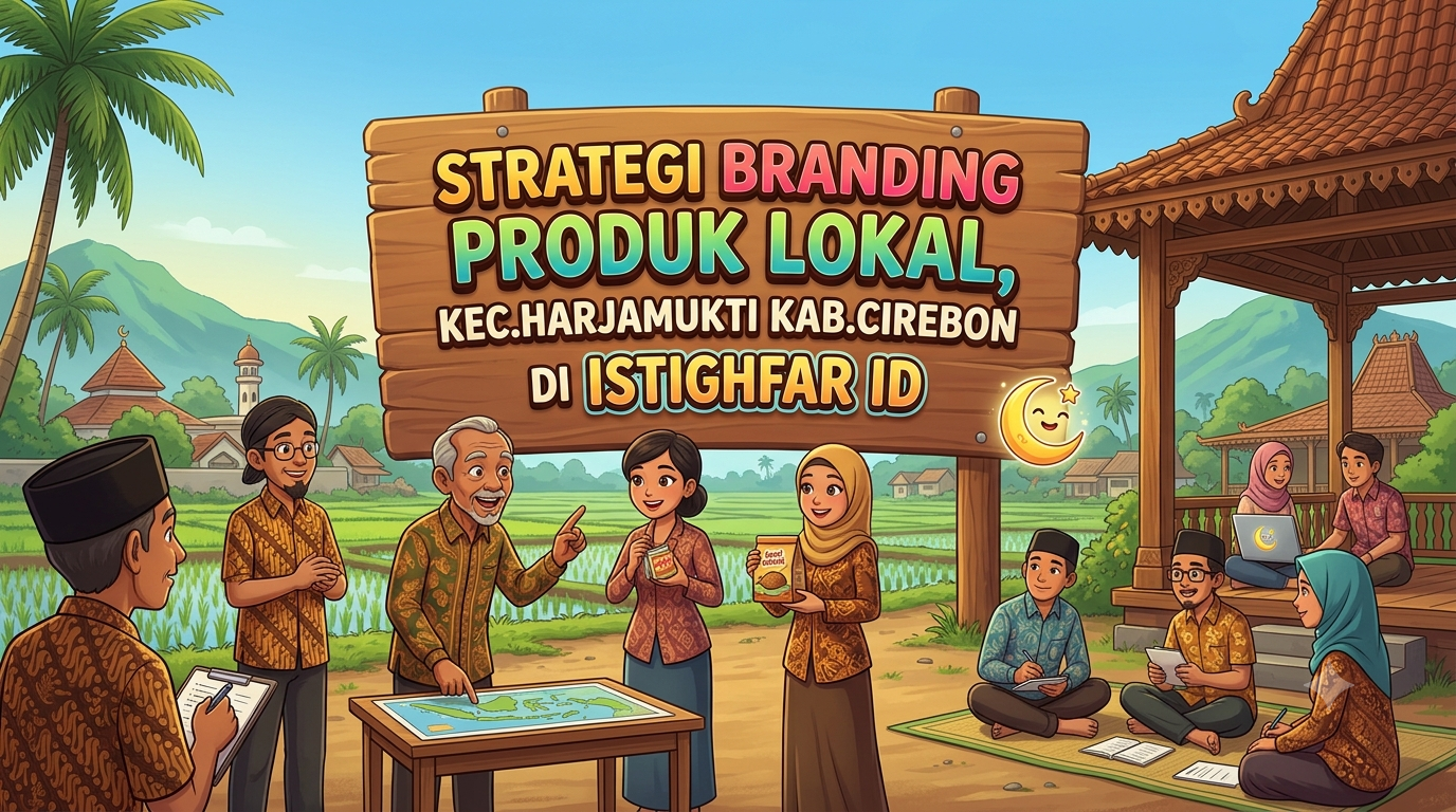 Tim profesional merancang Strategi branding produk lokal di Harjamukti secara interaktif dan modern.