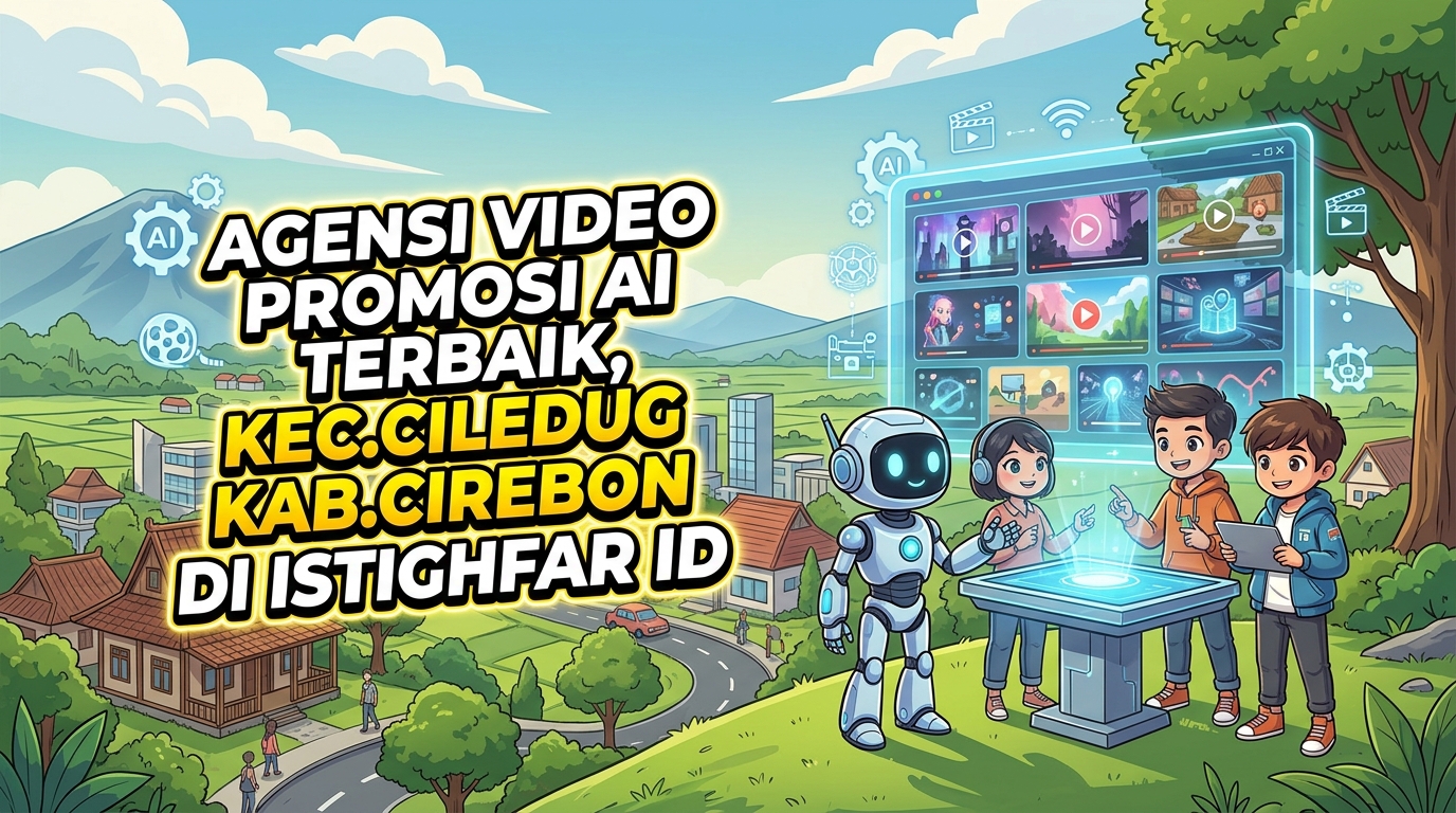 Tim ahli Agensi video promosi AI Terbaik Ciledug sedang menganalisis performa konten visual di Istighfar ID