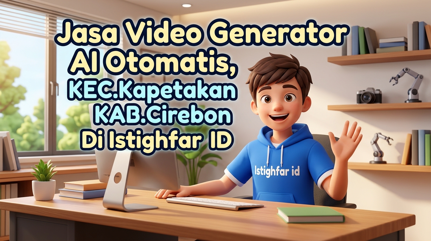 Tim profesional Istighfar ID menyediakan Jasa video generator AI otomatis Kapetakan untuk membantu bisnis memproduksi konten visual modern dan meningkatkan penjualan secara maksimal.