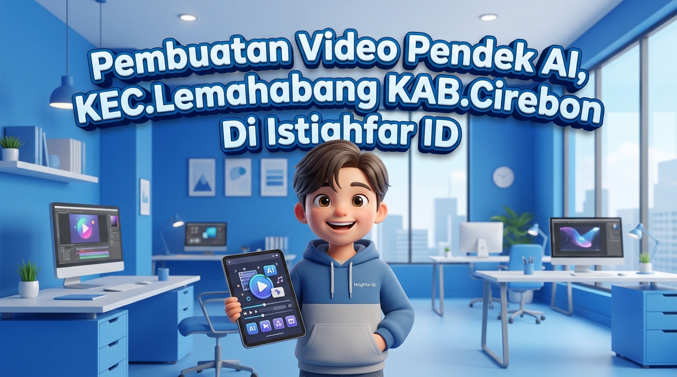 Pembuatan video pendek AI Lemahabang oleh Istighfar ID untuk membantu bisnis lokal menarik perhatian publik secara profesional dan kreatif.