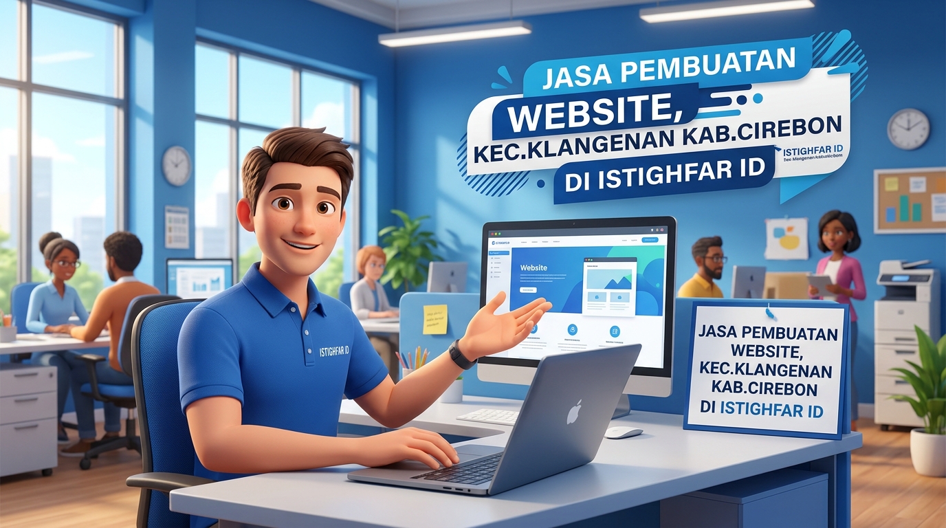 Jasa pembuatan website Klangenan oleh Istighfar ID untuk membantu bisnis lokal menguasai peringkat Google secara profesional dan organik.
