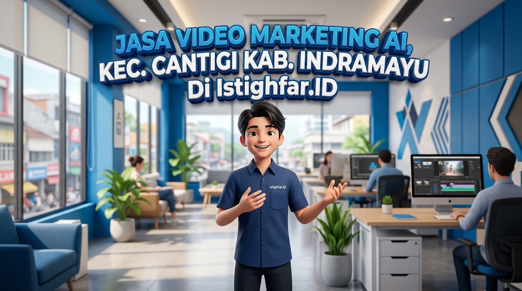 Jasa Video Marketing AI Cantigi profesional oleh Istighfar Id untuk kemajuan usaha Indramayu.