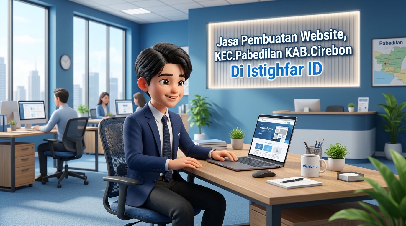 Tim profesional Istighfar ID sedang merancang Jasa Pembuatan Website Pabedilan untuk meningkatkan omset bisnis lokal.