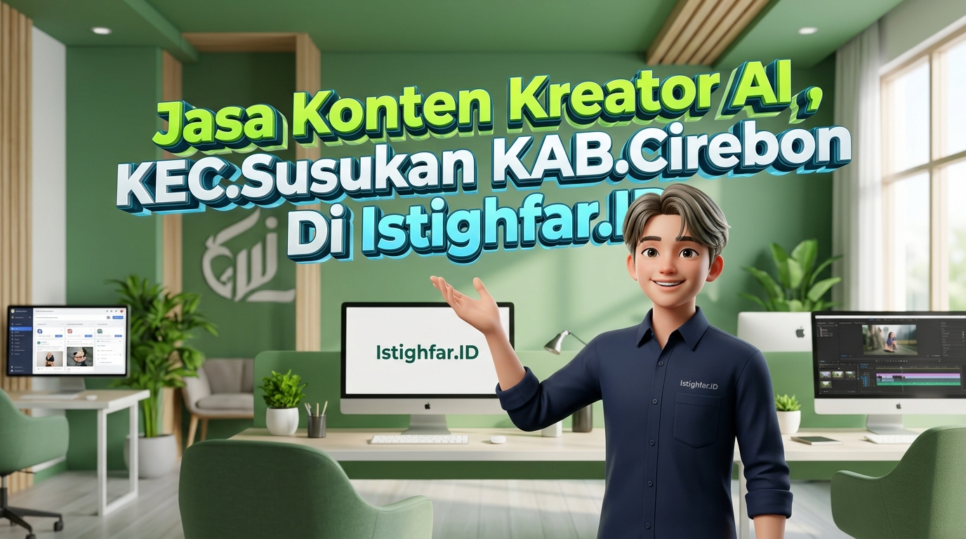 Layanan profesional Jasa konten kreator AI Susukan dari Istighfar ID untuk meningkatkan visibilitas, jangkauan pasar, dan penjualan bisnis lokal.