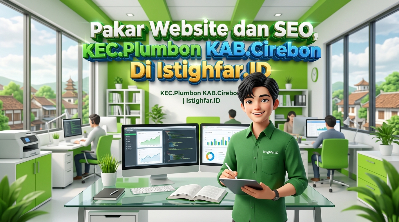 Tim profesional Istighfar ID sedang merancang layanan Pakar Website dan SEO Plumbon untuk kemajuan usaha lokal.