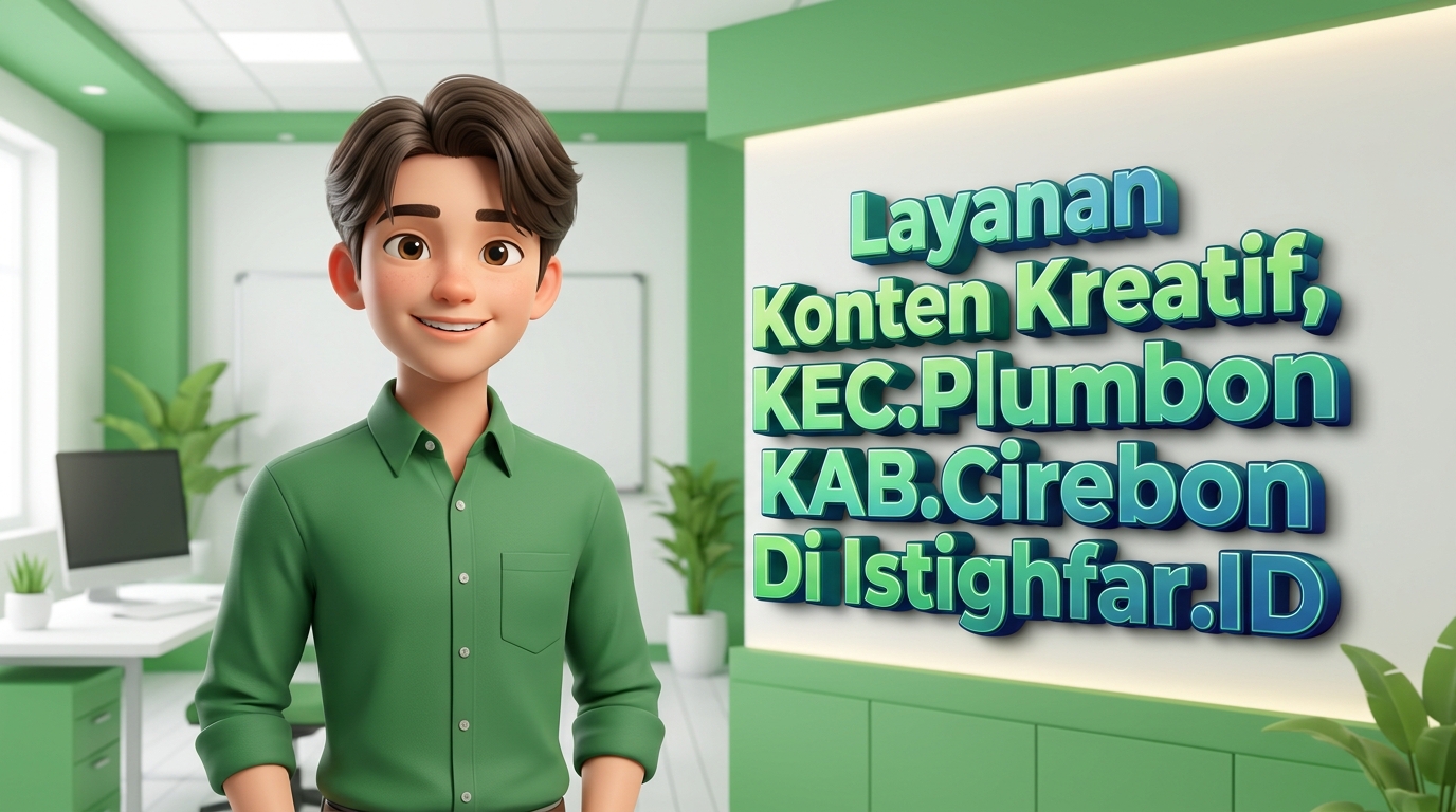 Tim profesional Istighfar ID sedang merancang Layanan Konten Kreatif Plumbon untuk kemajuan usaha lokal.