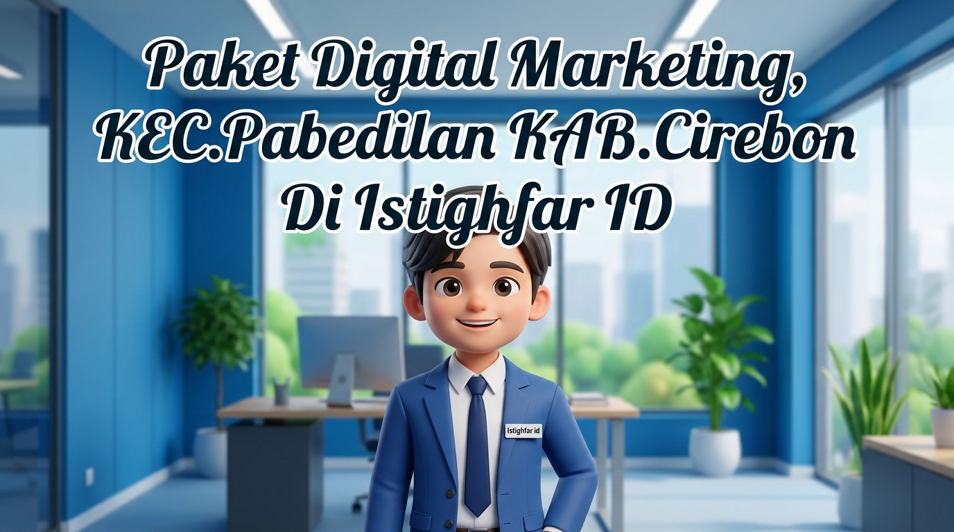Tim profesional Istighfar ID sedang merancang Paket Digital Marketing Pabedilan untuk meningkatkan omset bisnis lokal.