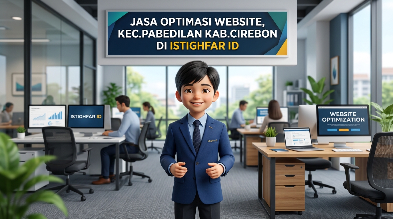 Tim teknis Istighfar ID sedang melakukan Jasa Optimasi Website Pabedilan untuk meningkatkan kecepatan bisnis lokal.