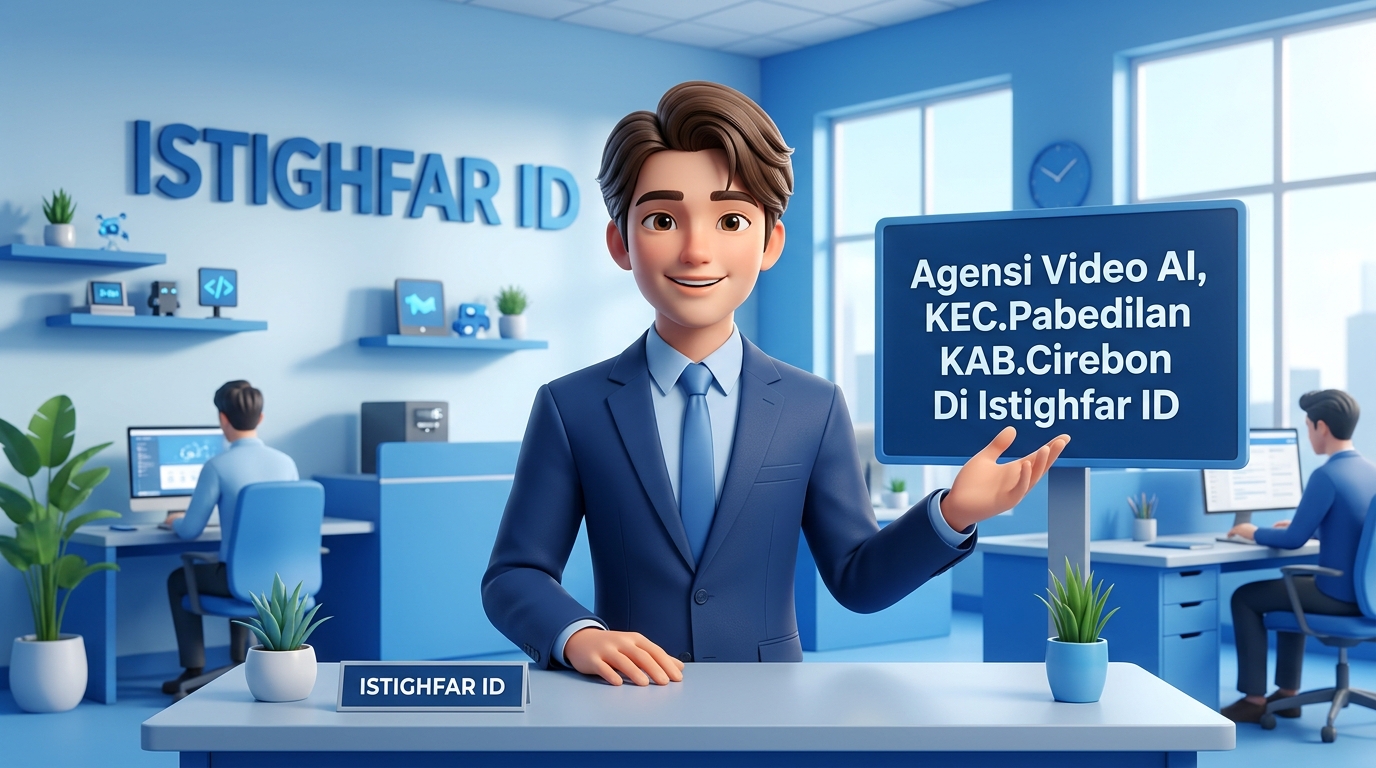 Tim profesional Istighfar ID sedang memproduksi konten kreatif melalui layanan Agensi Video AI Pabedilan untuk kemajuan bisnis lokal.