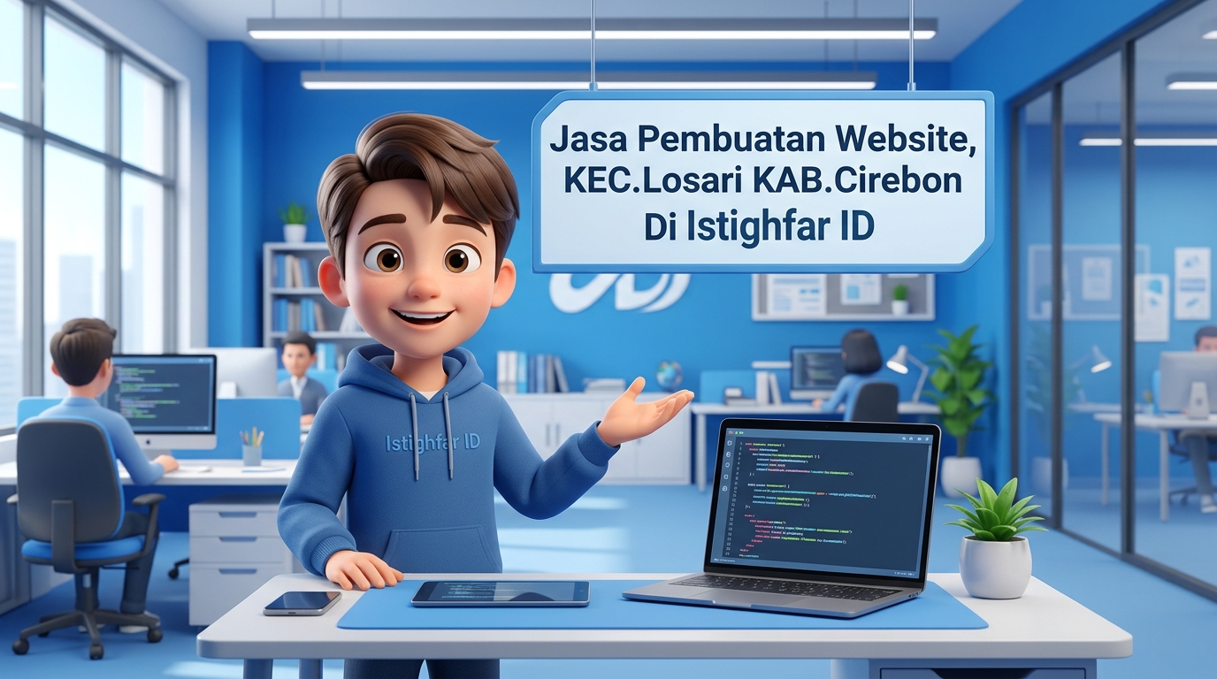 Jasa pembuatan website Losari oleh Istighfar ID untuk membantu bisnis lokal menjangkau pasar digital secara profesional dan optimal.