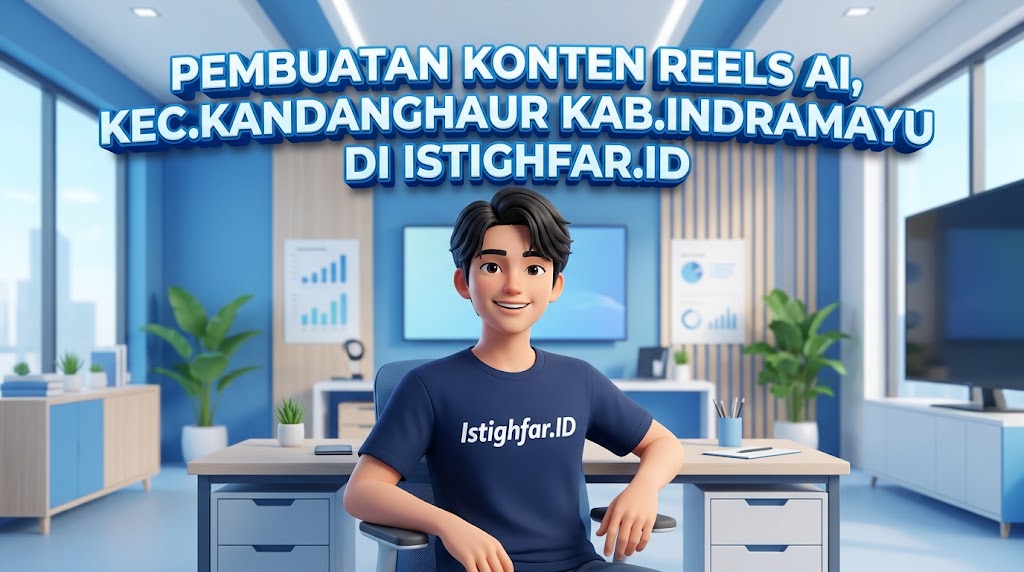 Pembuatan Konten Reels AI Kandanghaur profesional oleh Istighfar Id untuk kemajuan usaha Indramayu.