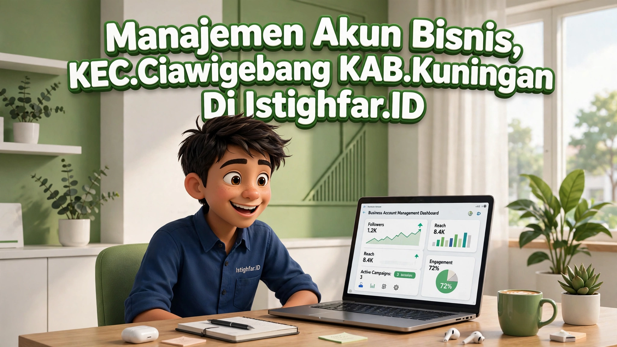Manajemen Akun Bisnis Ciawigebang profesional oleh Istighfar Id untuk kemajuan usaha Kuningan.