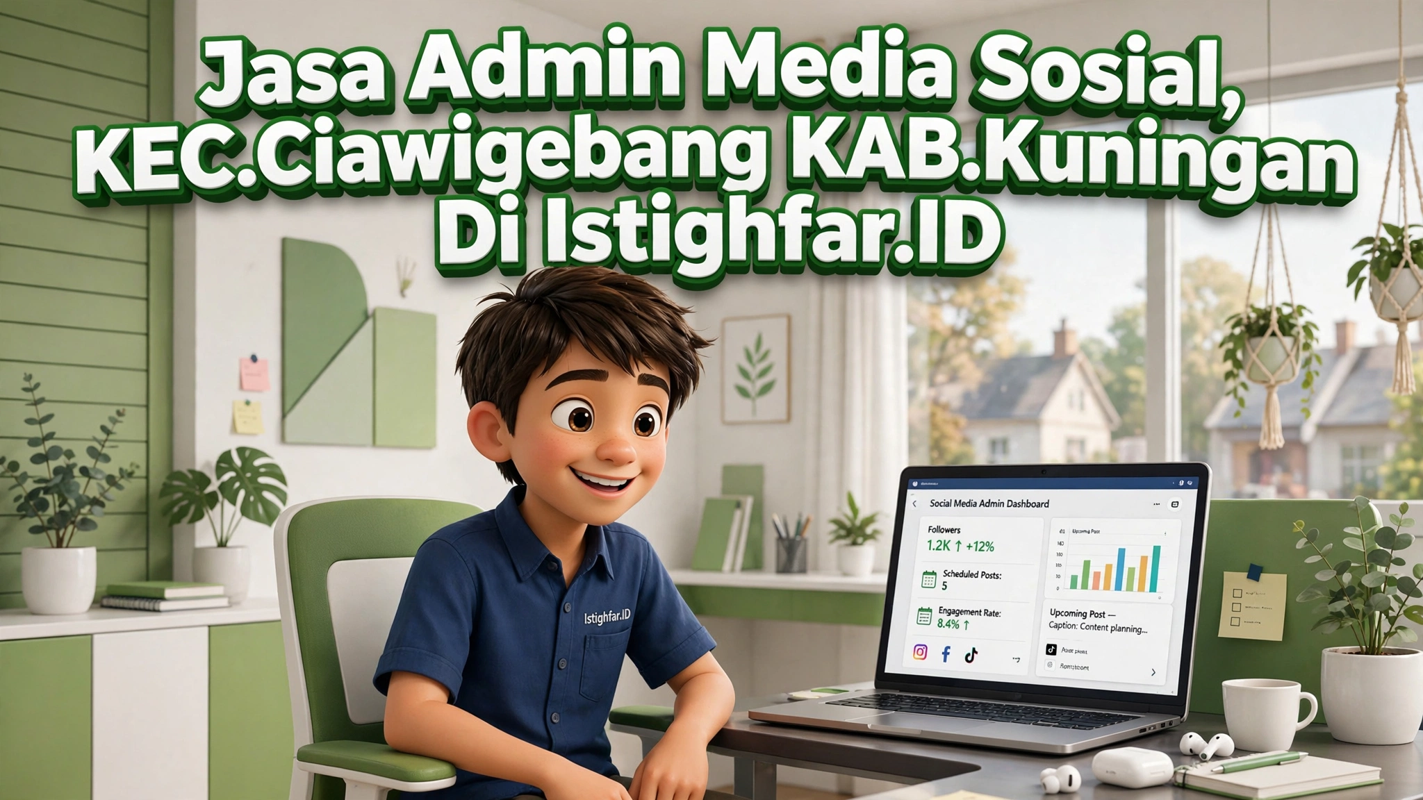 Jasa Admin Media Sosial Ciawigebang profesional oleh Istighfar Id untuk kemajuan usaha Kuningan.
