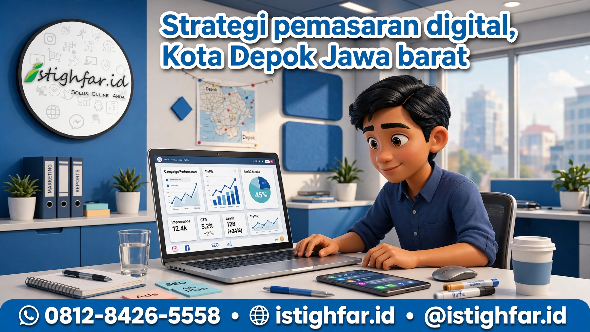 Strategi pemasaran digital Depok profesional bersama Istighfar Id untuk bisnis lokal