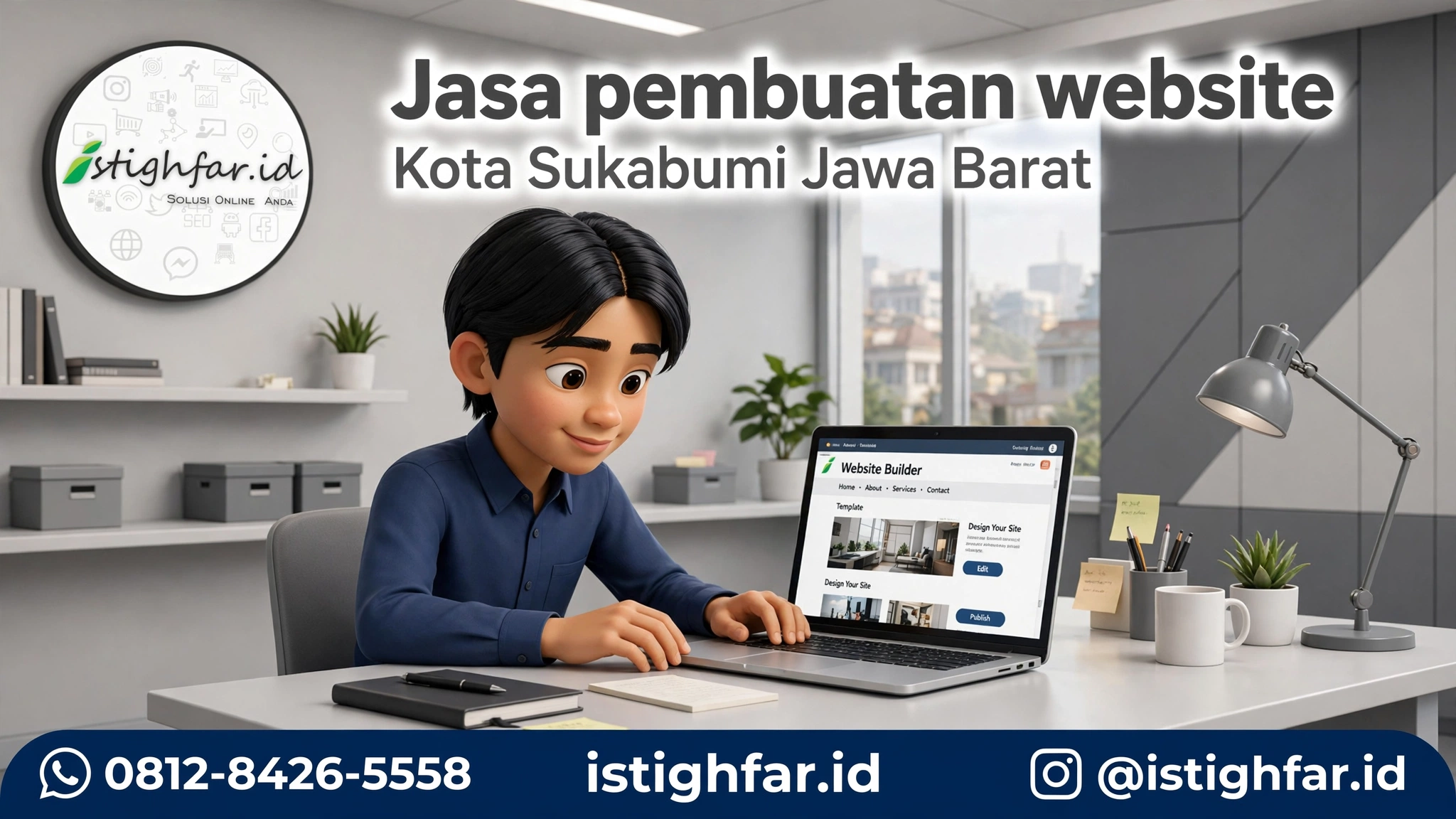 Jasa pembuatan website Sukabumi profesional bersama Istighfar Id untuk bisnis lokal