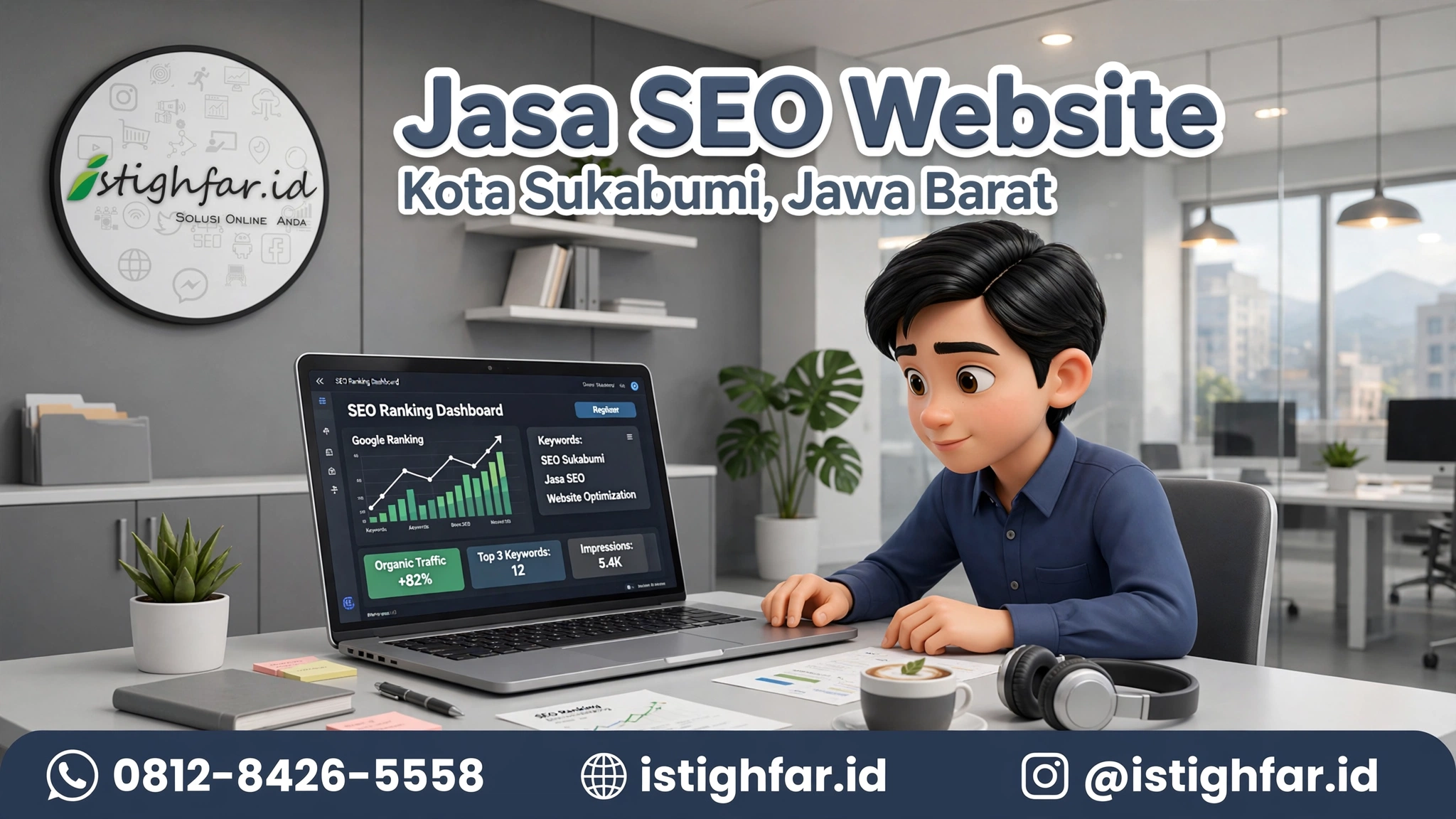 Jasa SEO website Sukabumi profesional bersama Istighfar Id untuk bisnis lokal