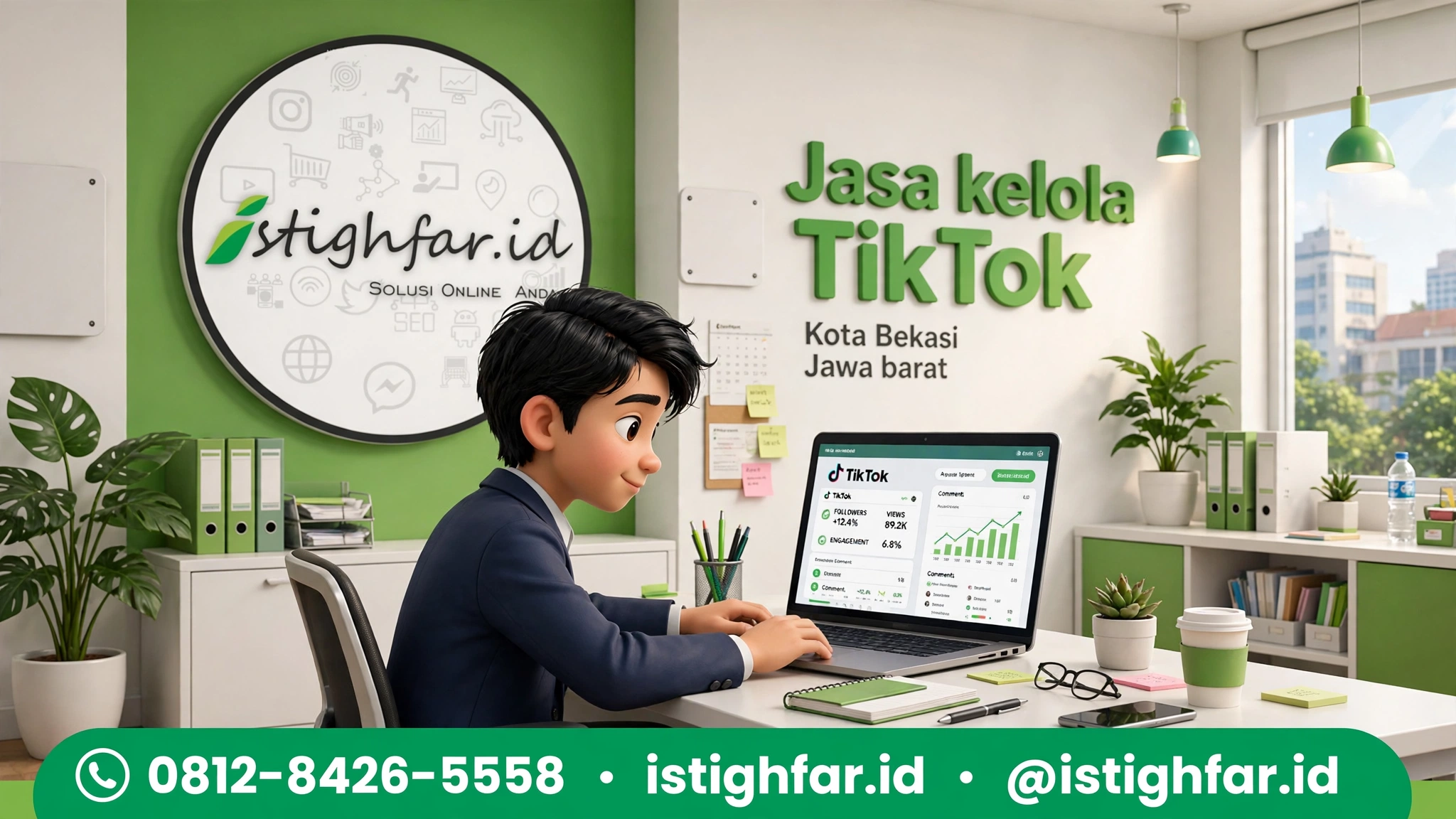 Jasa kelola TikTok Bekasi profesional bersama tim ahli Istighfar ID